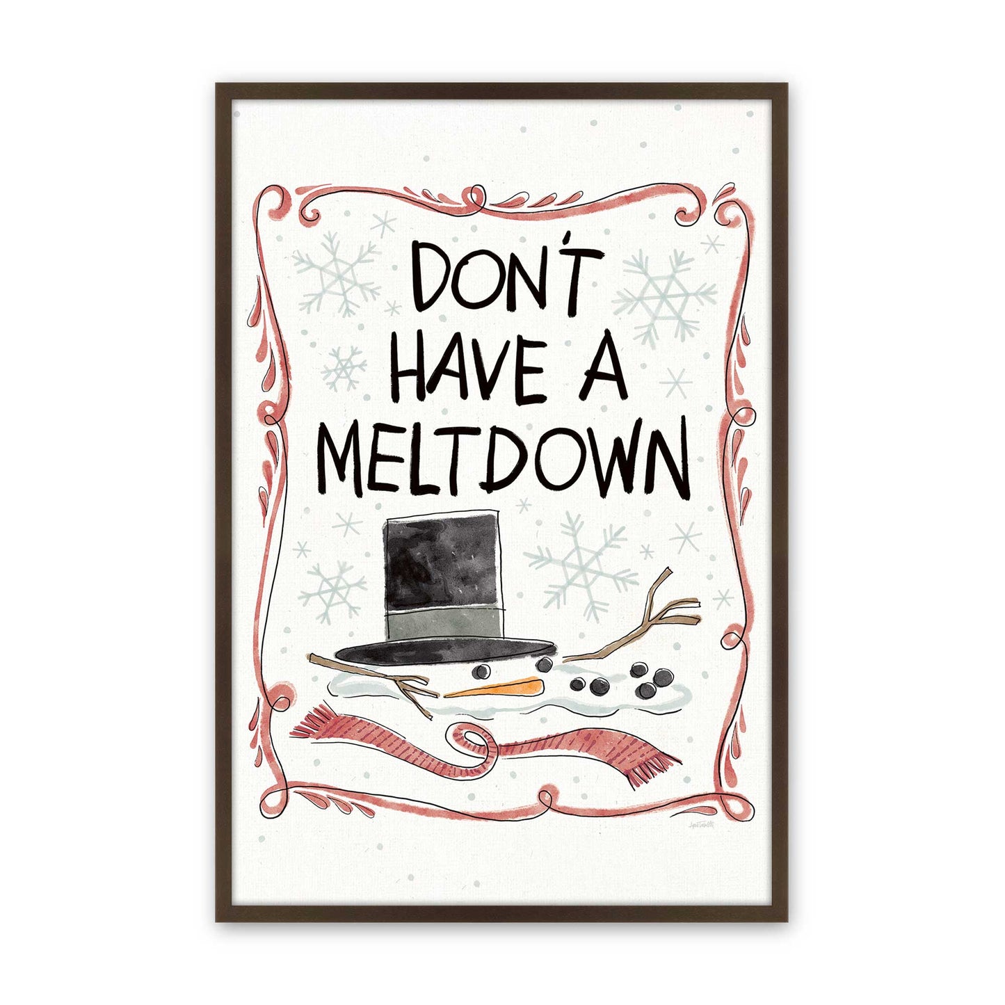 [Color:Belvinder Brown], Picture of art in a Belvinder Brown frame