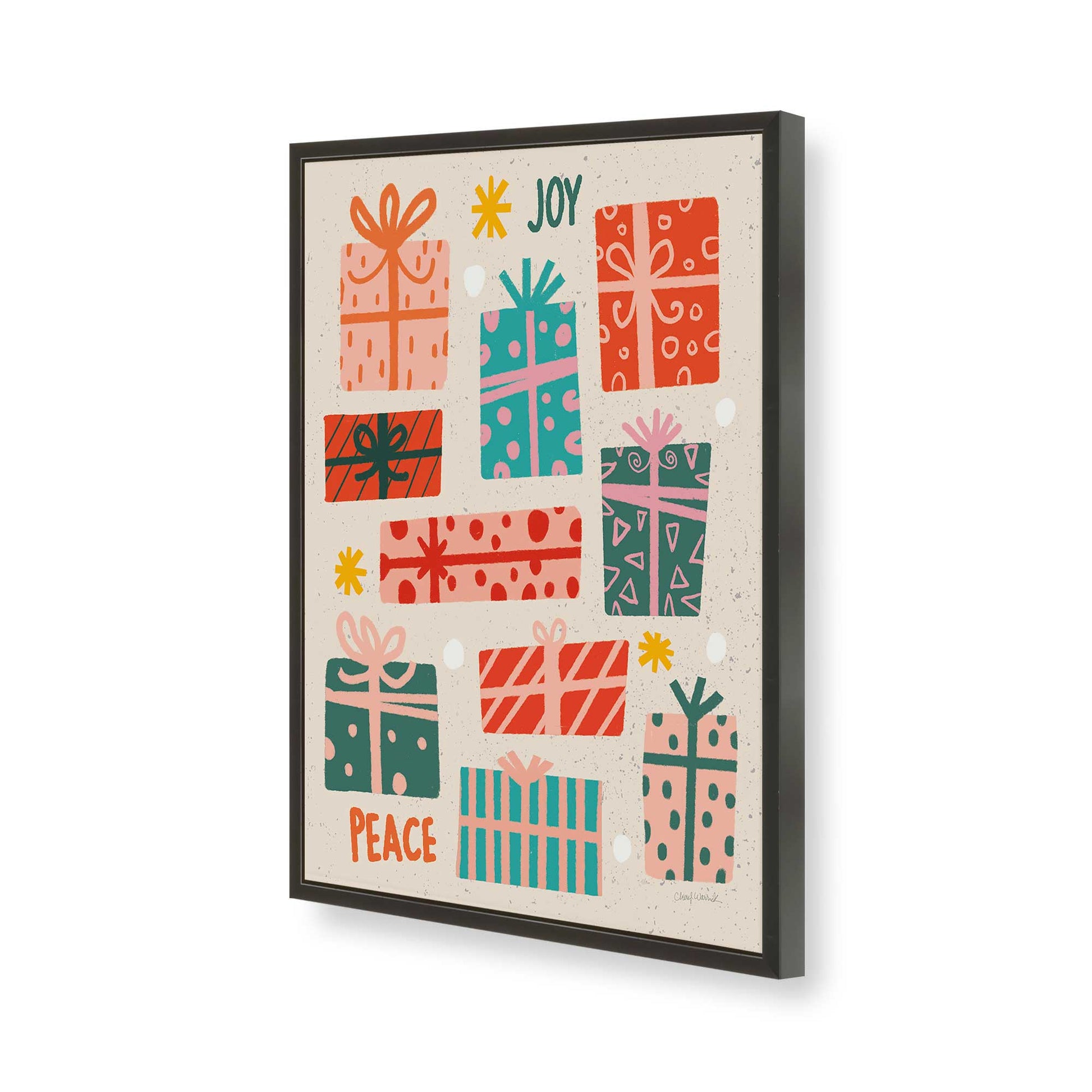 [Color:Satin Black], Picture of art in a Satin Black frame of the corner