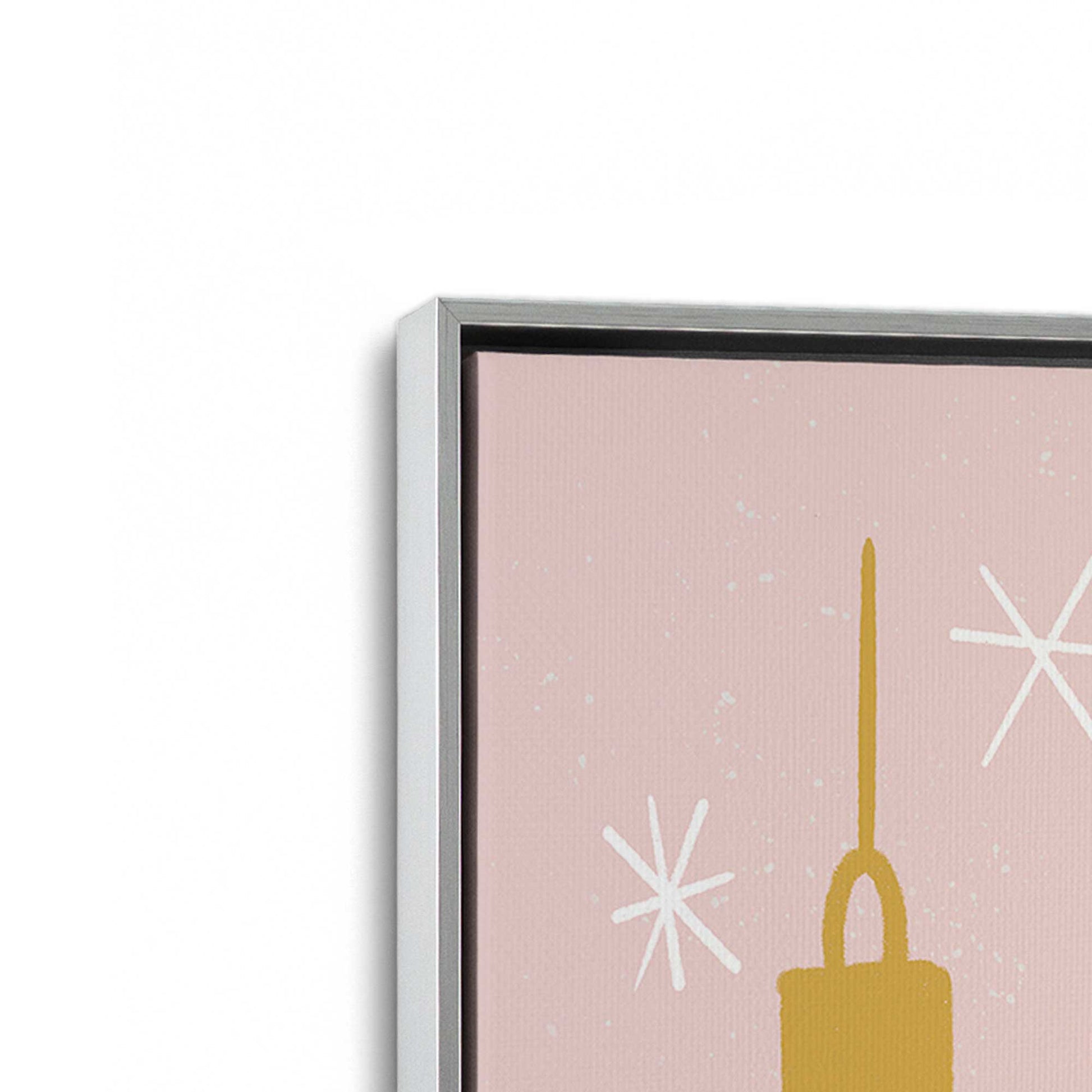 [Color:Polished Chrome], Picture of art in a Polished Chrome frame at an angle