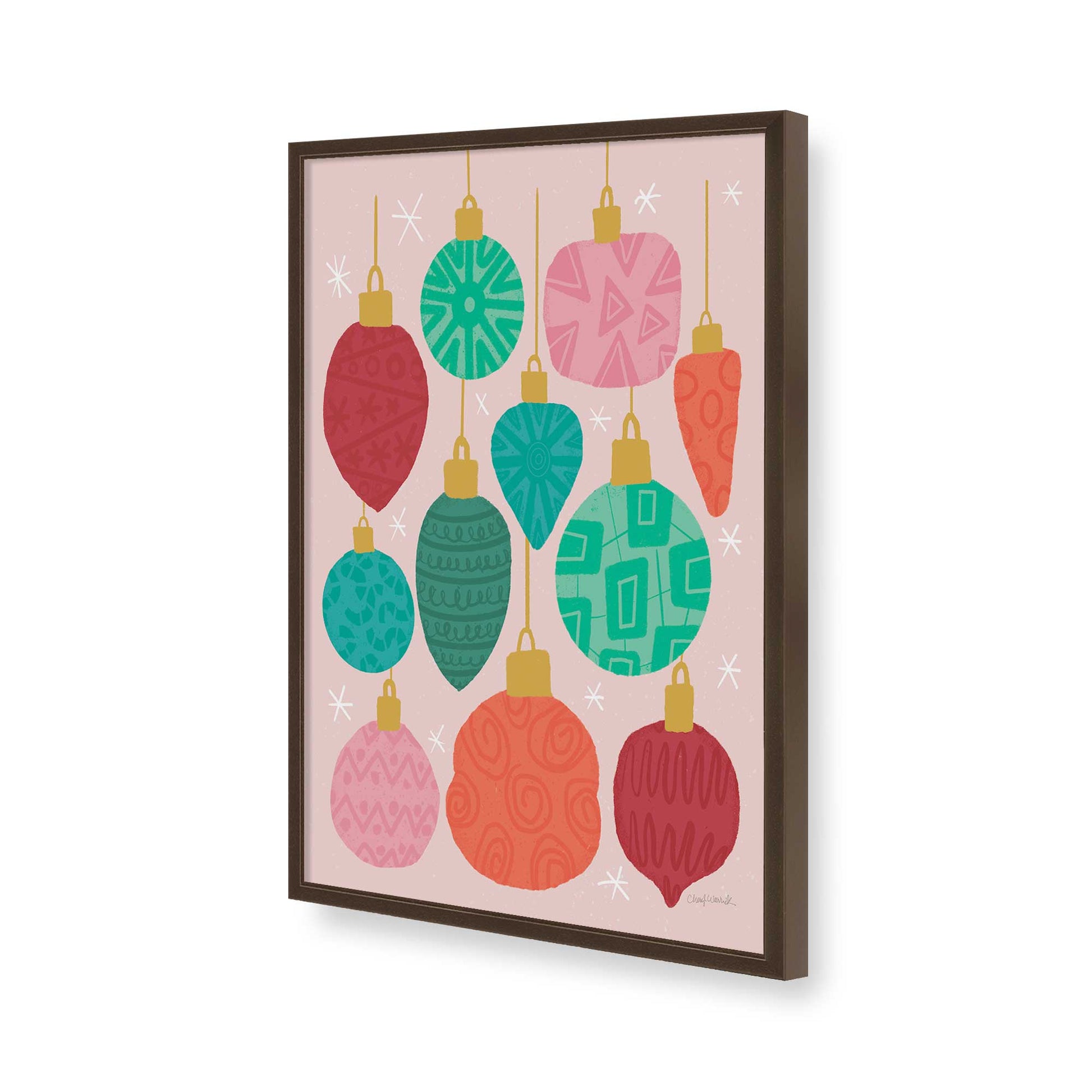 [Color:Belvinder Brown], Picture of art in a Belvinder Brown frame of the corner