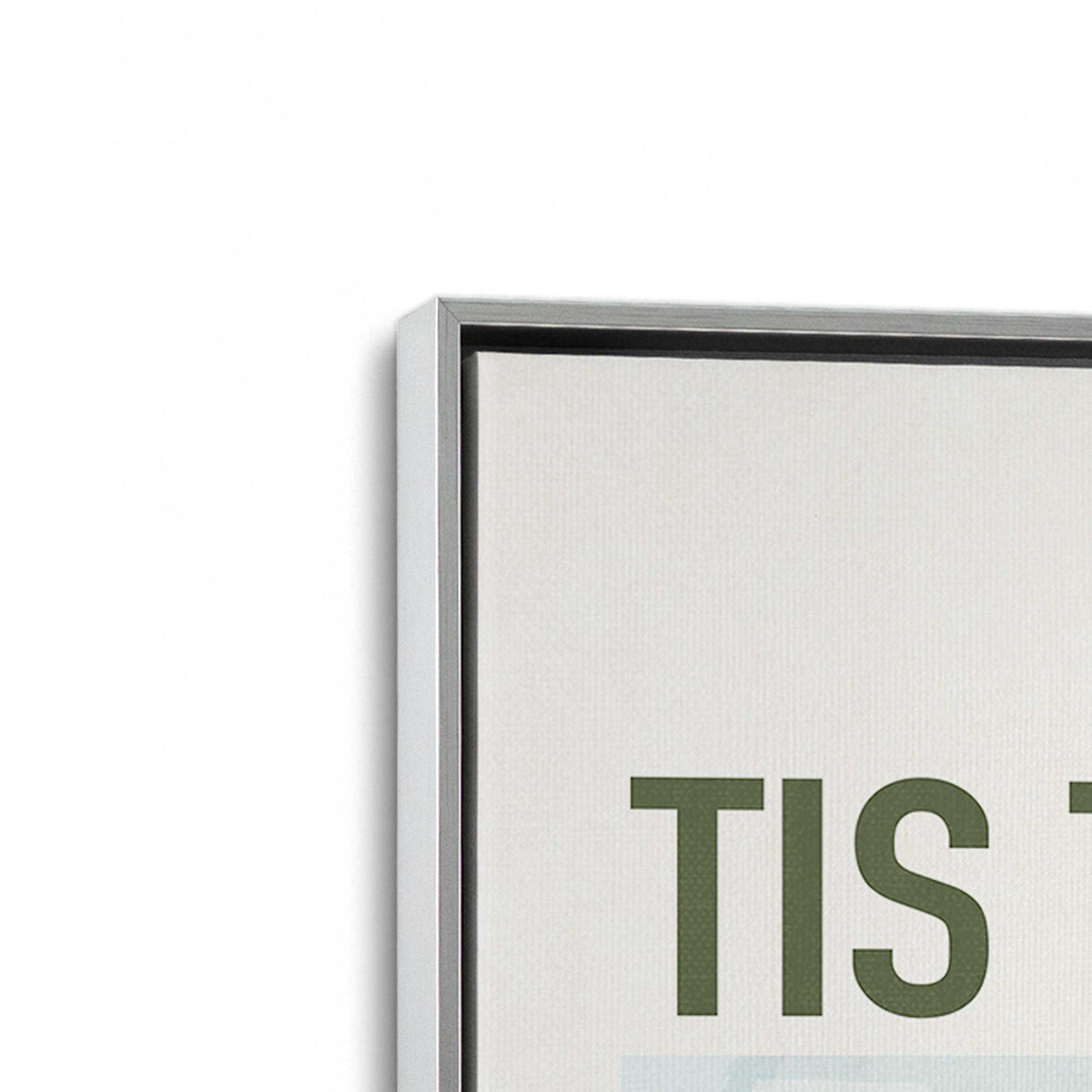 [Color:Polished Chrome], Picture of art in a Polished Chrome frame at an angle