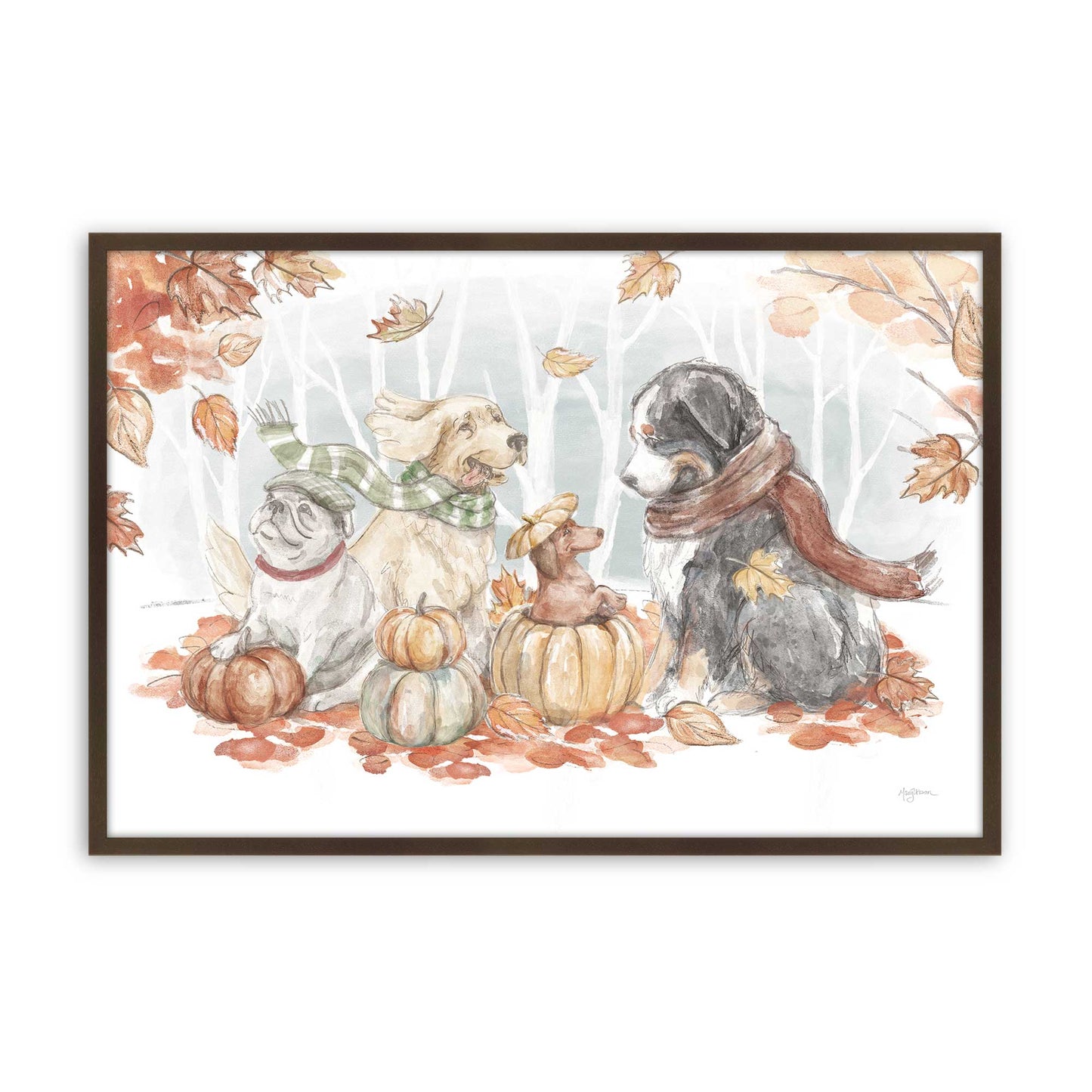 [Color:Belvinder Brown], Picture of art in a Belvinder Brown frame