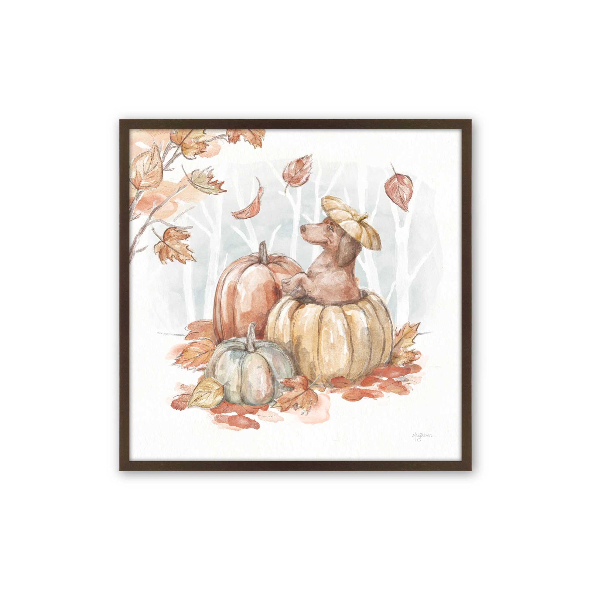 [Color:Belvinder Brown], Picture of art in a Belvinder Brown frame