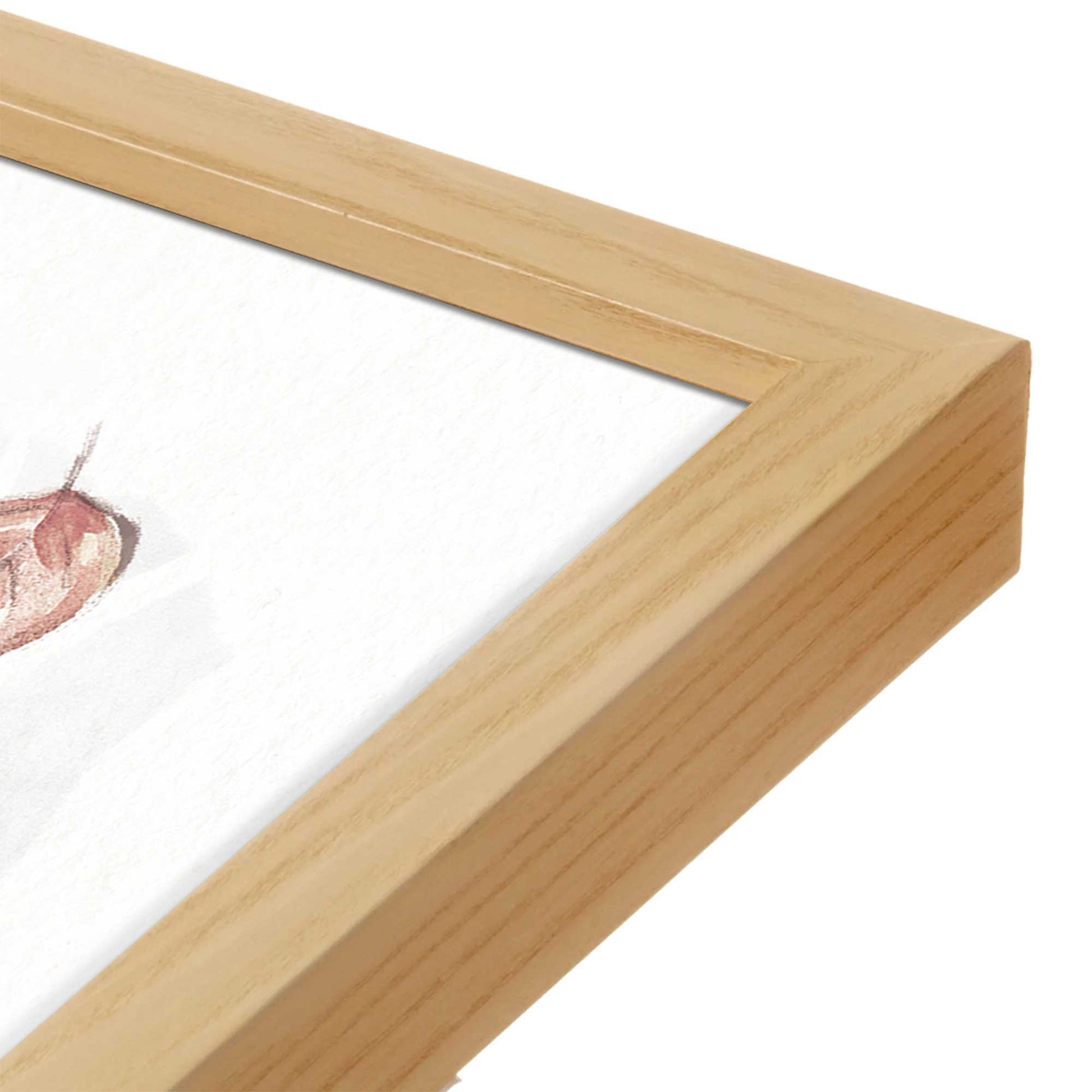 [Color:Espresso], Picture of art in a Espresso frame at an angle