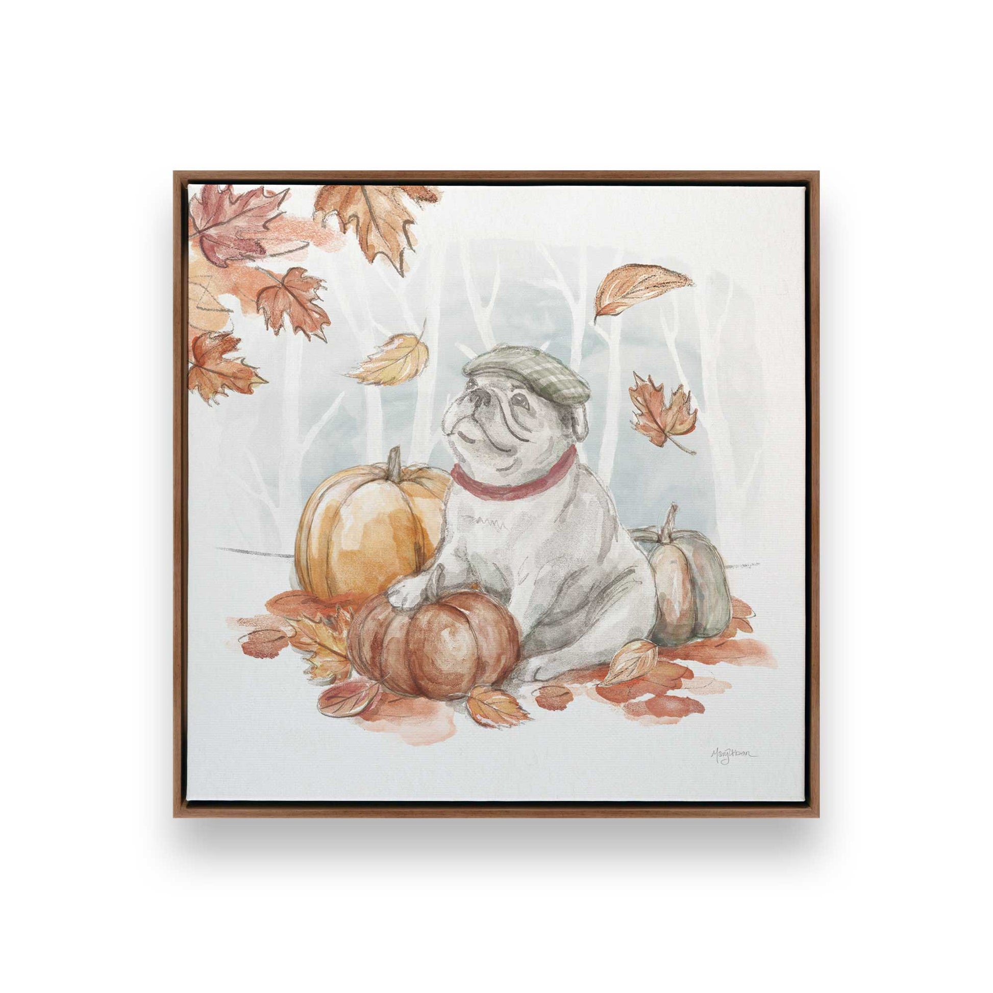 [Color:Walnut], Picture of art in a Walnut frame