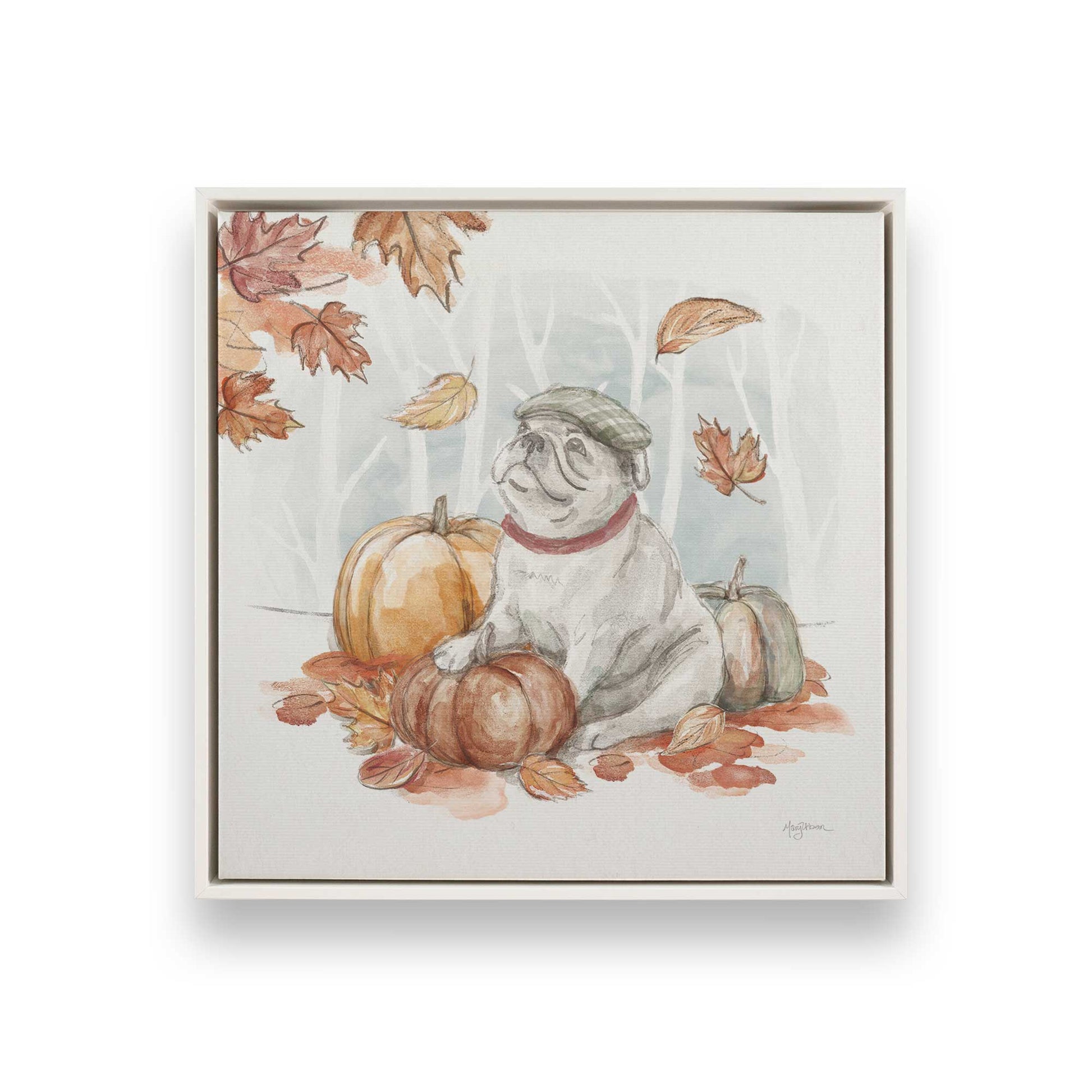 [Color:Opaque White], Picture of art in a White frame