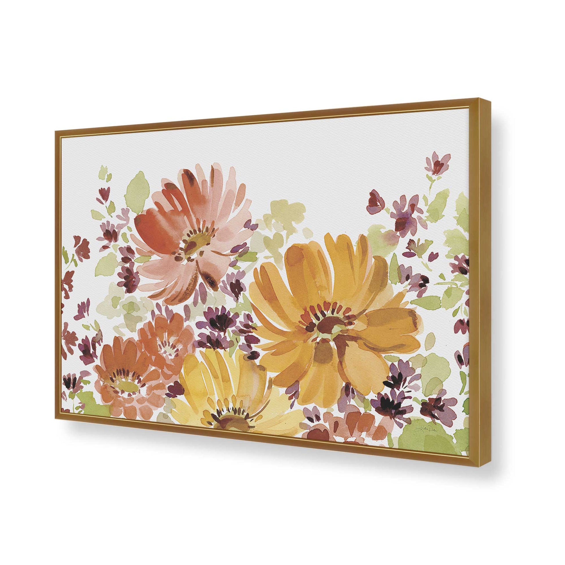 [Color:Polished Gold], Picture of art in a Polished Gold frame of the corner