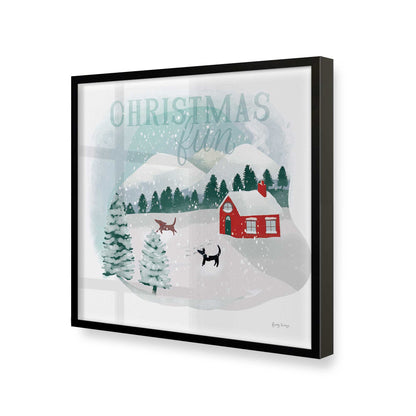 [Color:Satin Black], Picture of art in a Satin Black frame at an angle