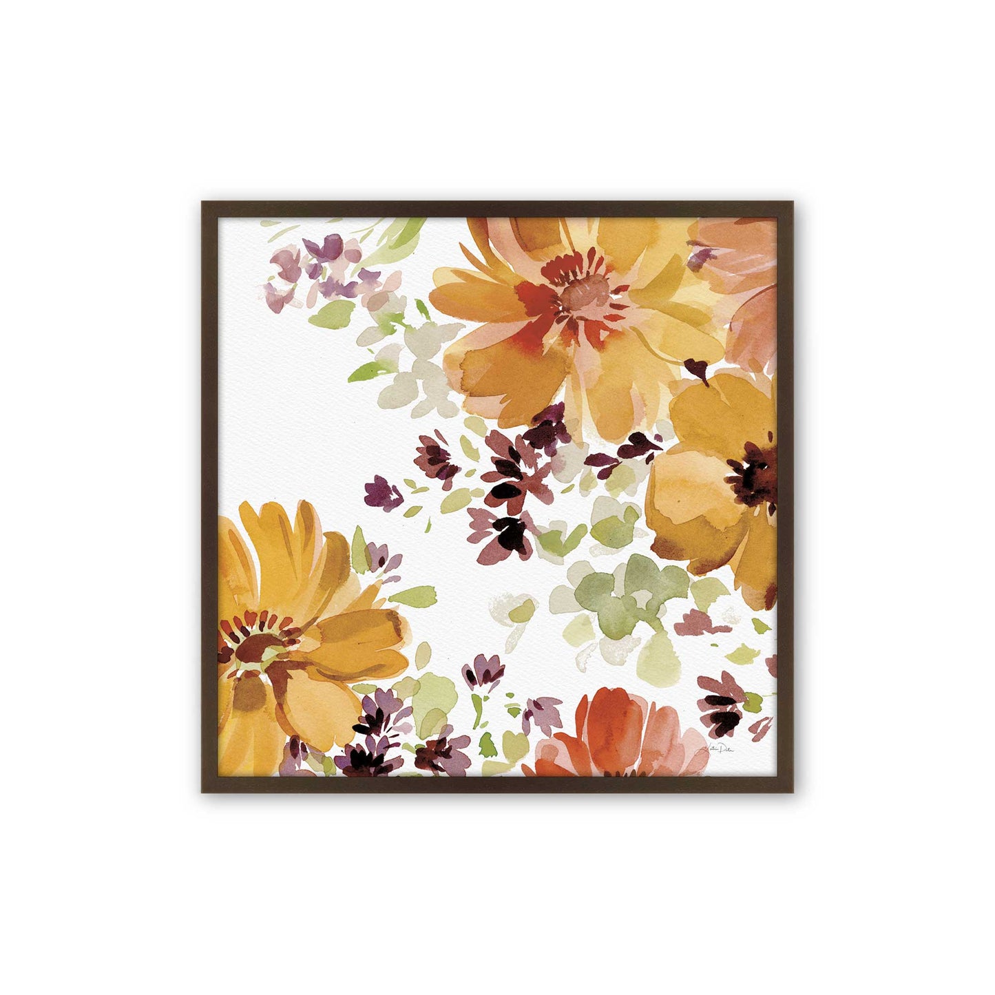 Autumn Petal Parade, Set of 3, Paper Art Prints