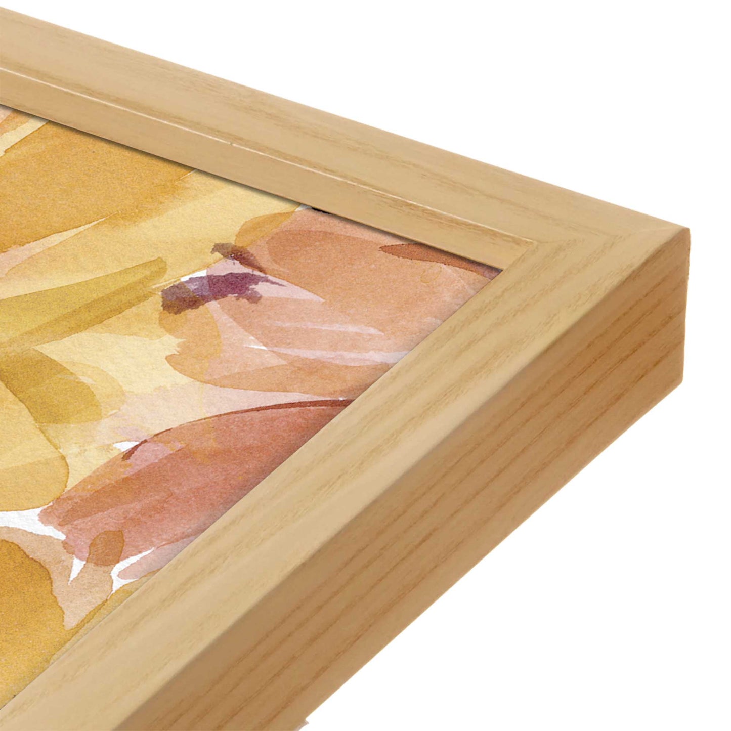 [Color:Espresso], Picture of art in a Espresso frame at an angle