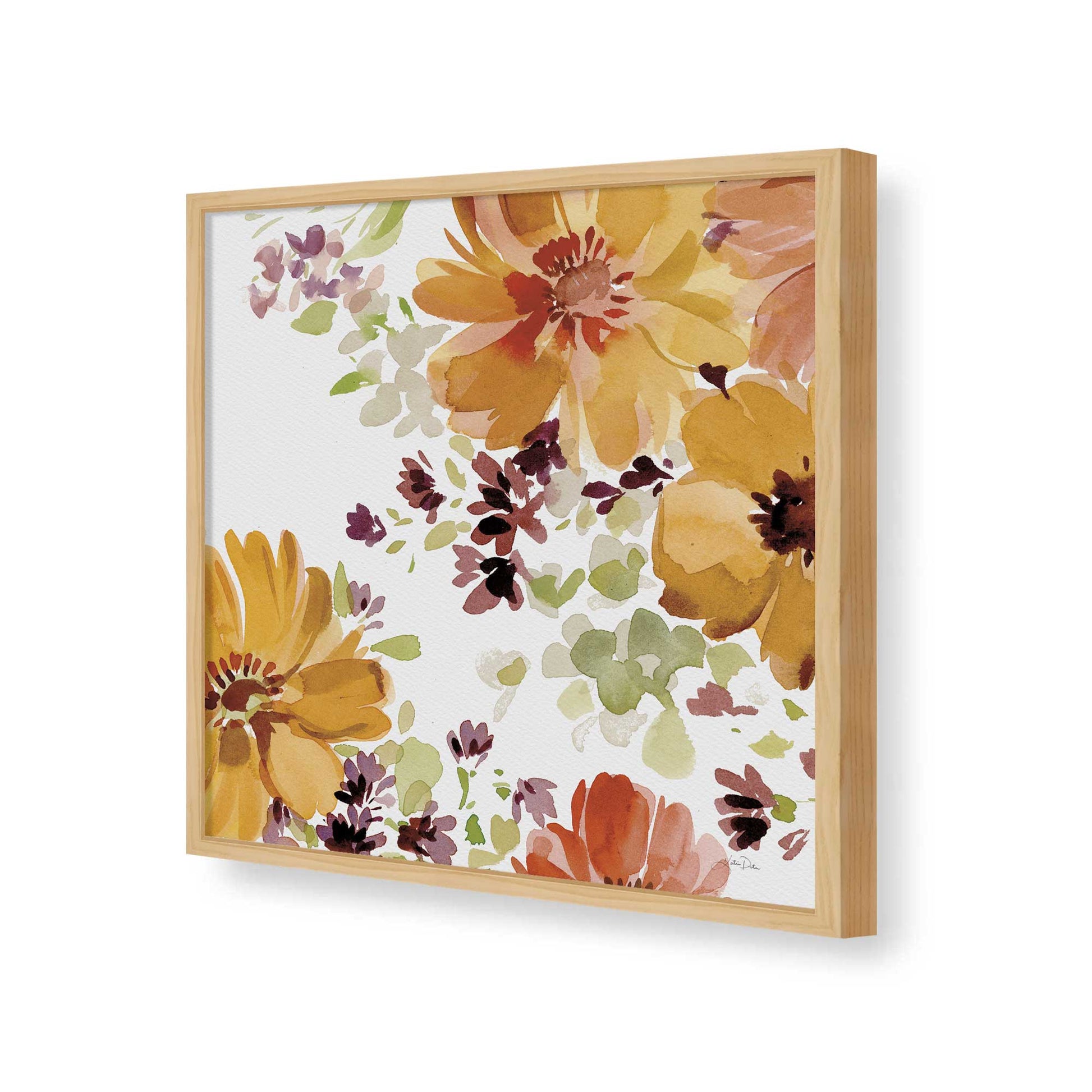 [Color:Espresso], Picture of art in a Espresso frame of the corner