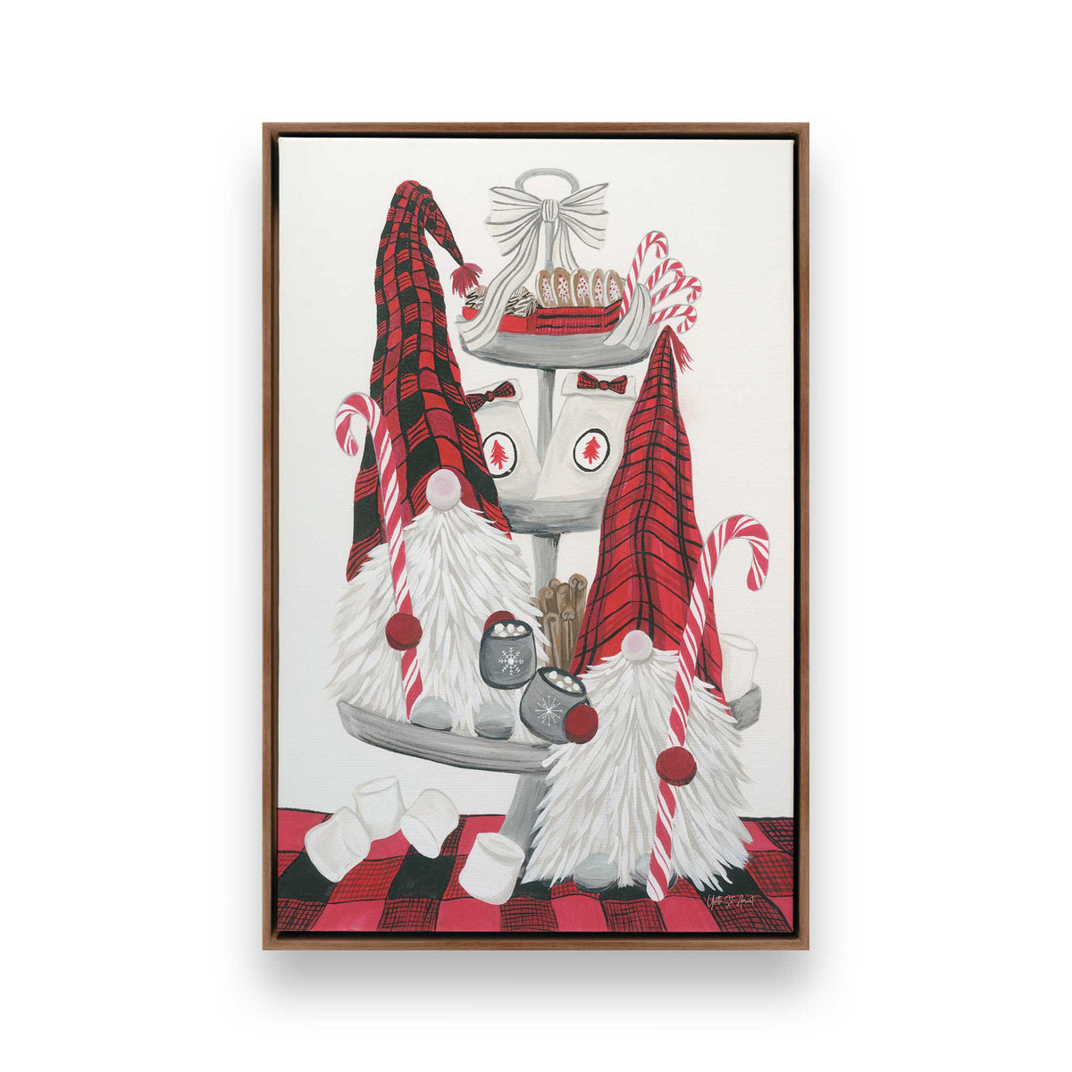 [Color:Walnut], Picture of art in a Walnut frame