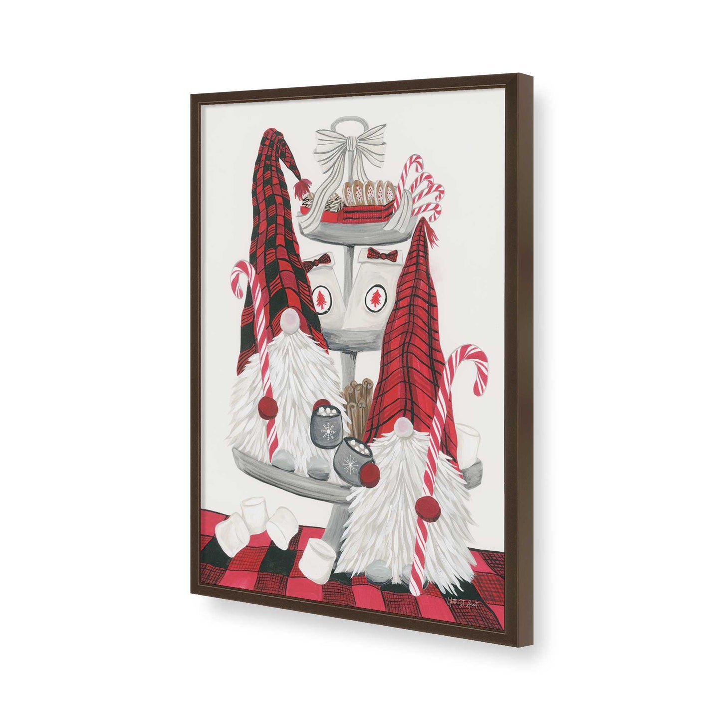 [Color:Belvinder Brown], Picture of art in a Belvinder Brown frame of the corner