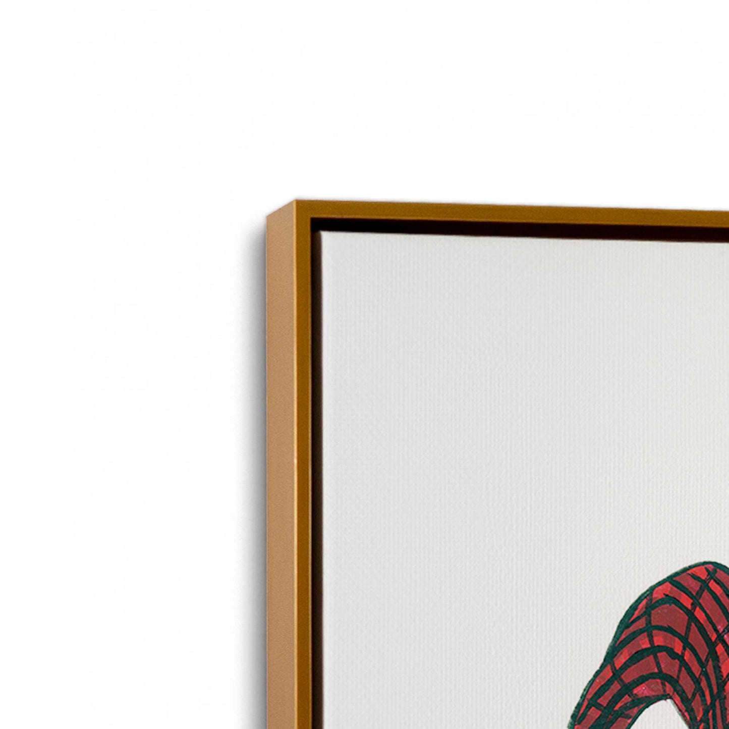 [Color:Polished Gold], Picture of art in a Polished Gold frame at an angle