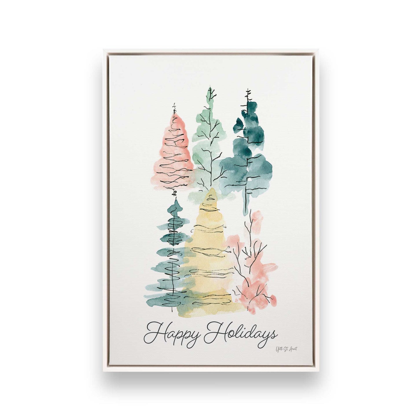 [Color:Opaque White], Picture of art in a White frame