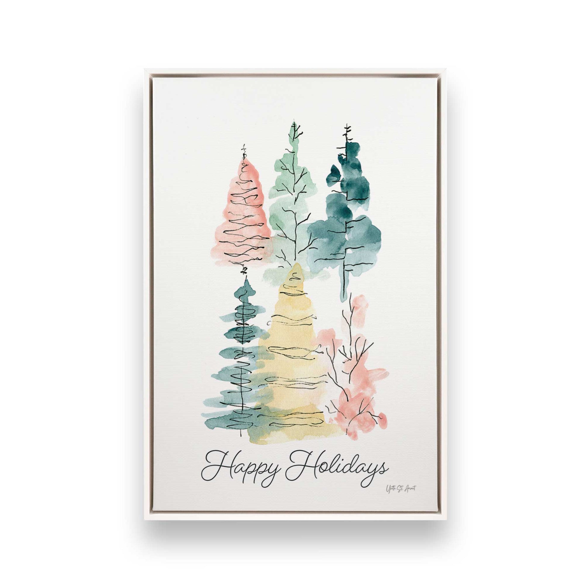 [Color:Opaque White], Picture of art in a White frame