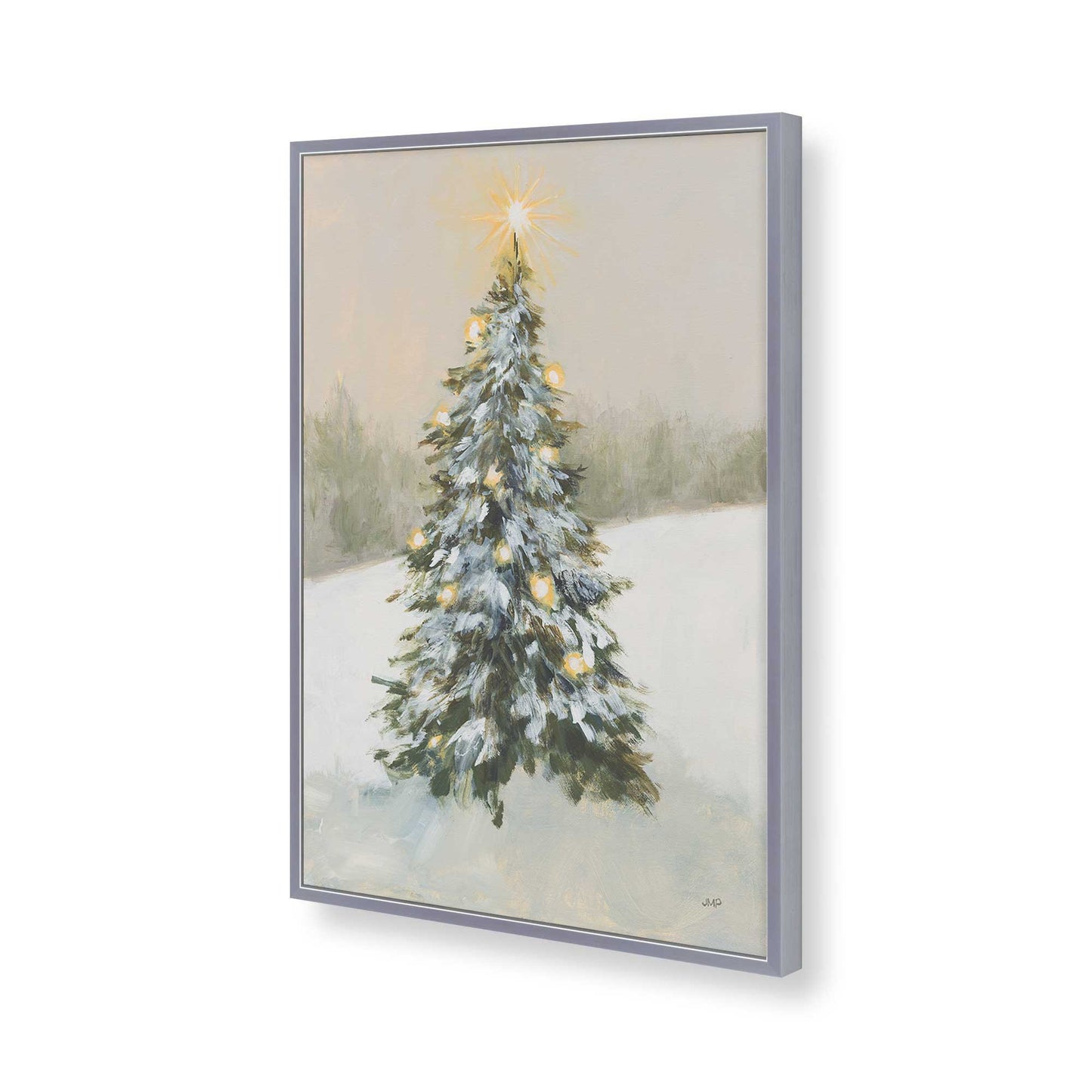 [Color:Polished Chrome], Picture of art in a Polished Chrome frame of the corner