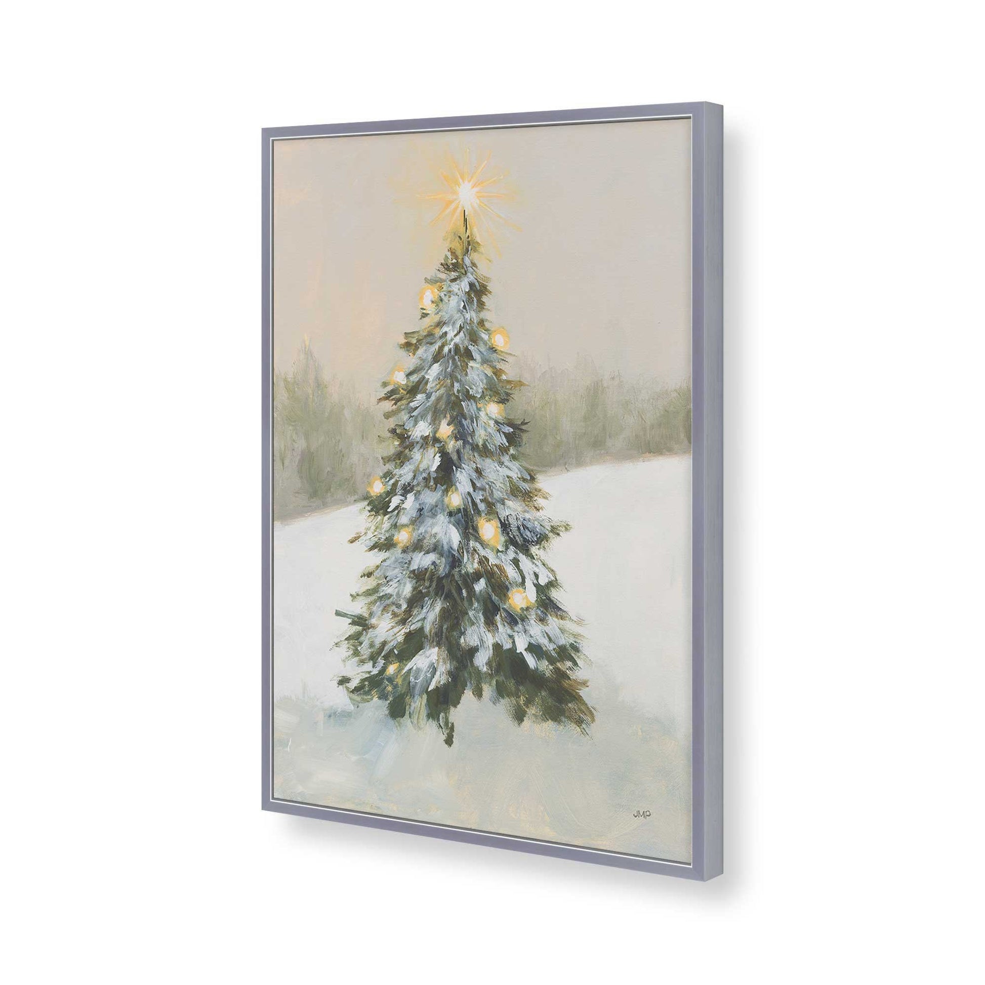 [Color:Polished Chrome], Picture of art in a Polished Chrome frame of the corner