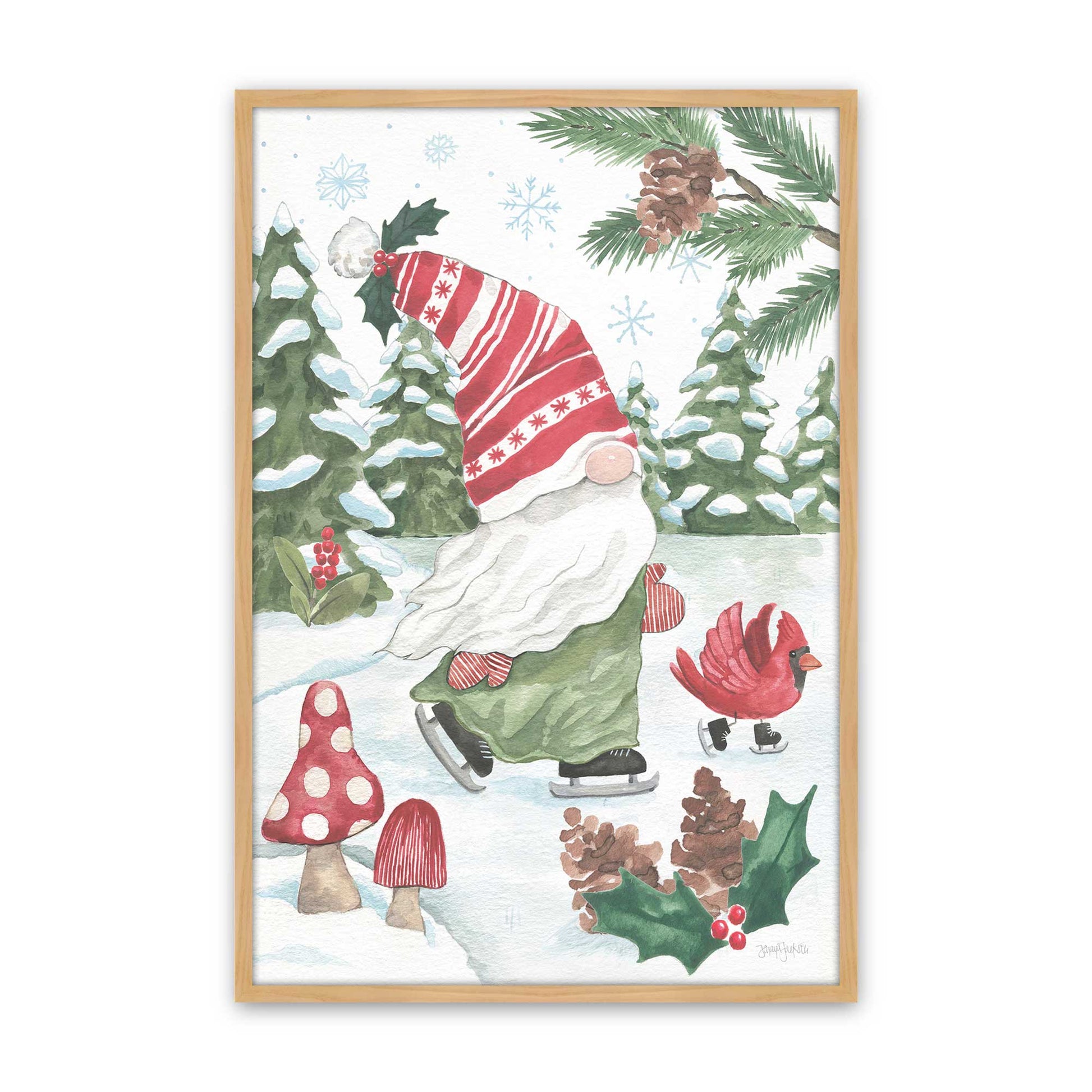 [Color:American Maple], Picture of art in a American Maple frame