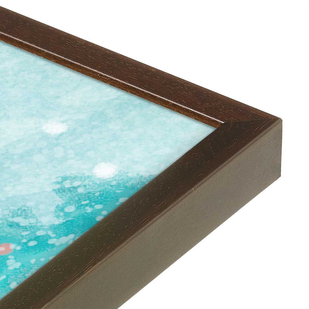 [Color:Belvinder Brown], Picture of art in a Belvinder Brown frame at an angle