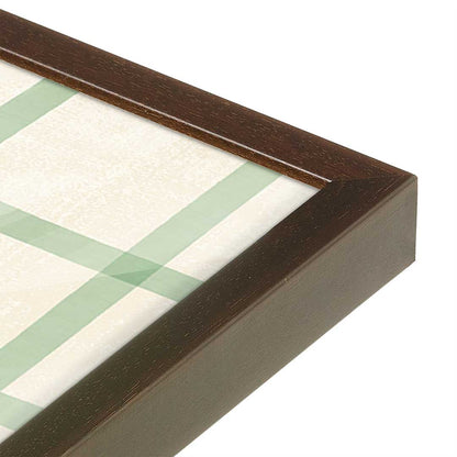 [Color:Brown], Picture of art in a Brown frame at an angle