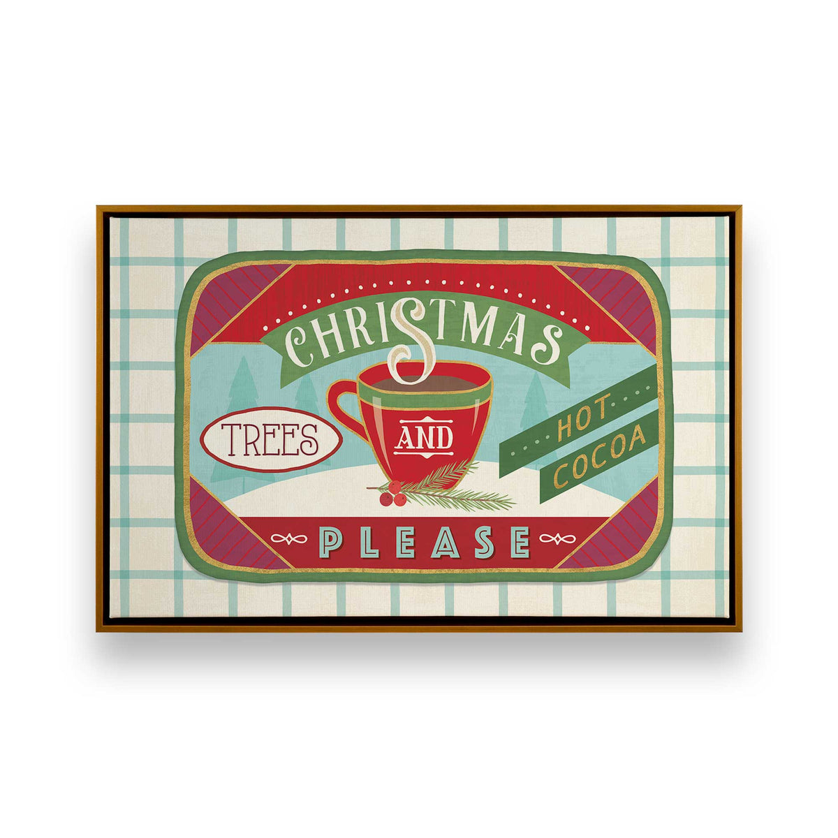 Sweet Holiday Vibes, Set of 4 Canvas Prints