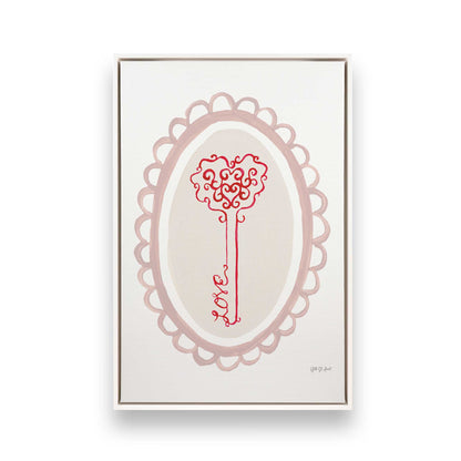 [Color:Opaque White], Picture of art in a White frame