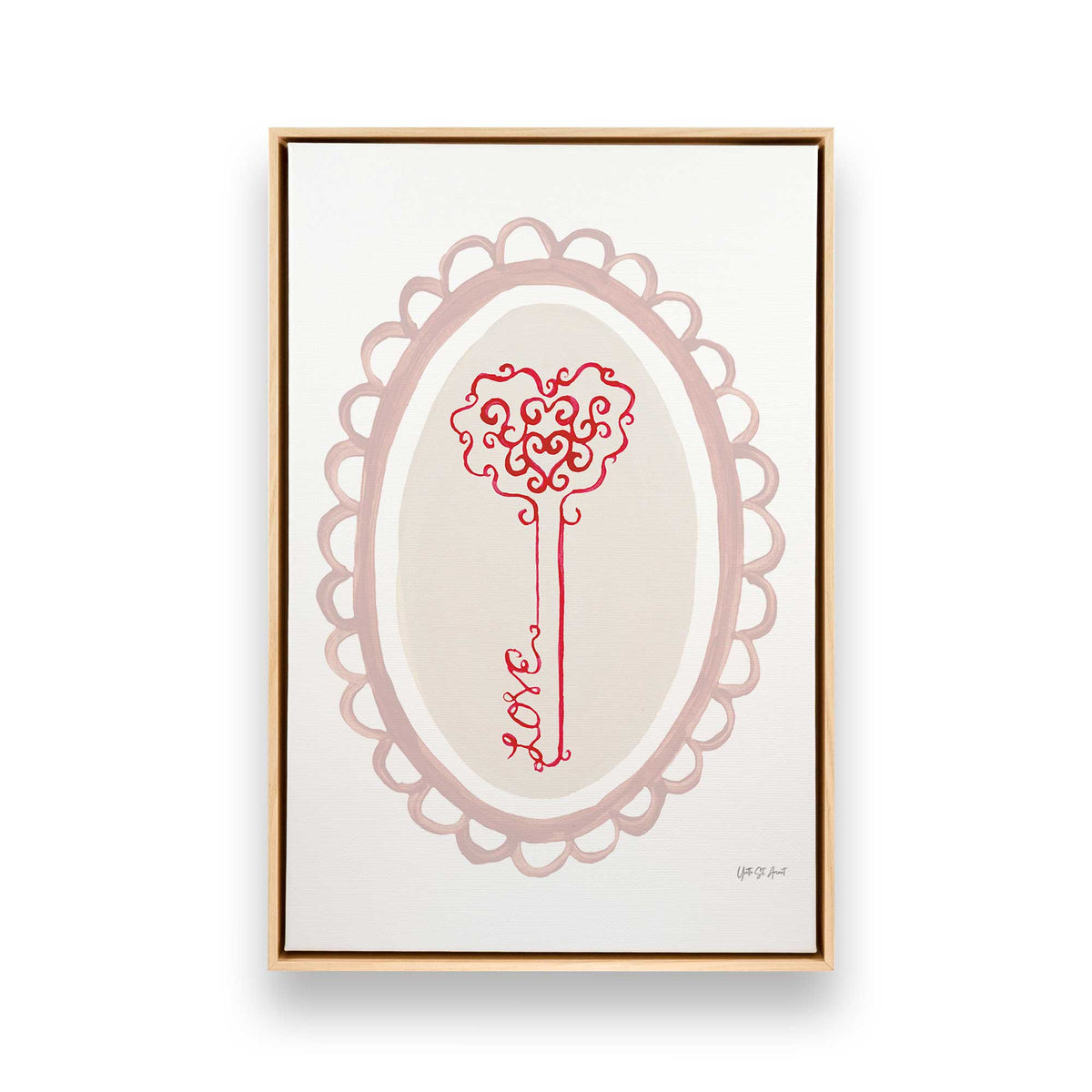 [Color:American Maple], Picture of art in a American Maple frame