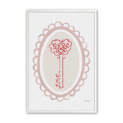 [Color:Opaque White], Picture of art in a Opaque White frame