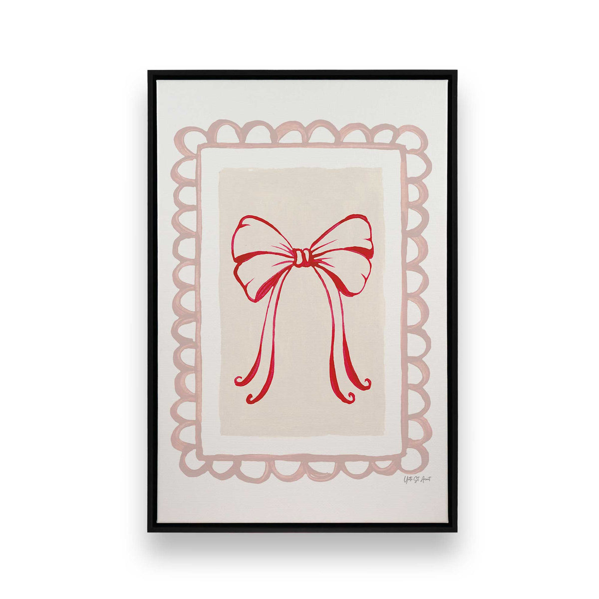 [Color:Satin Black], Picture of art in a Satin Black frame