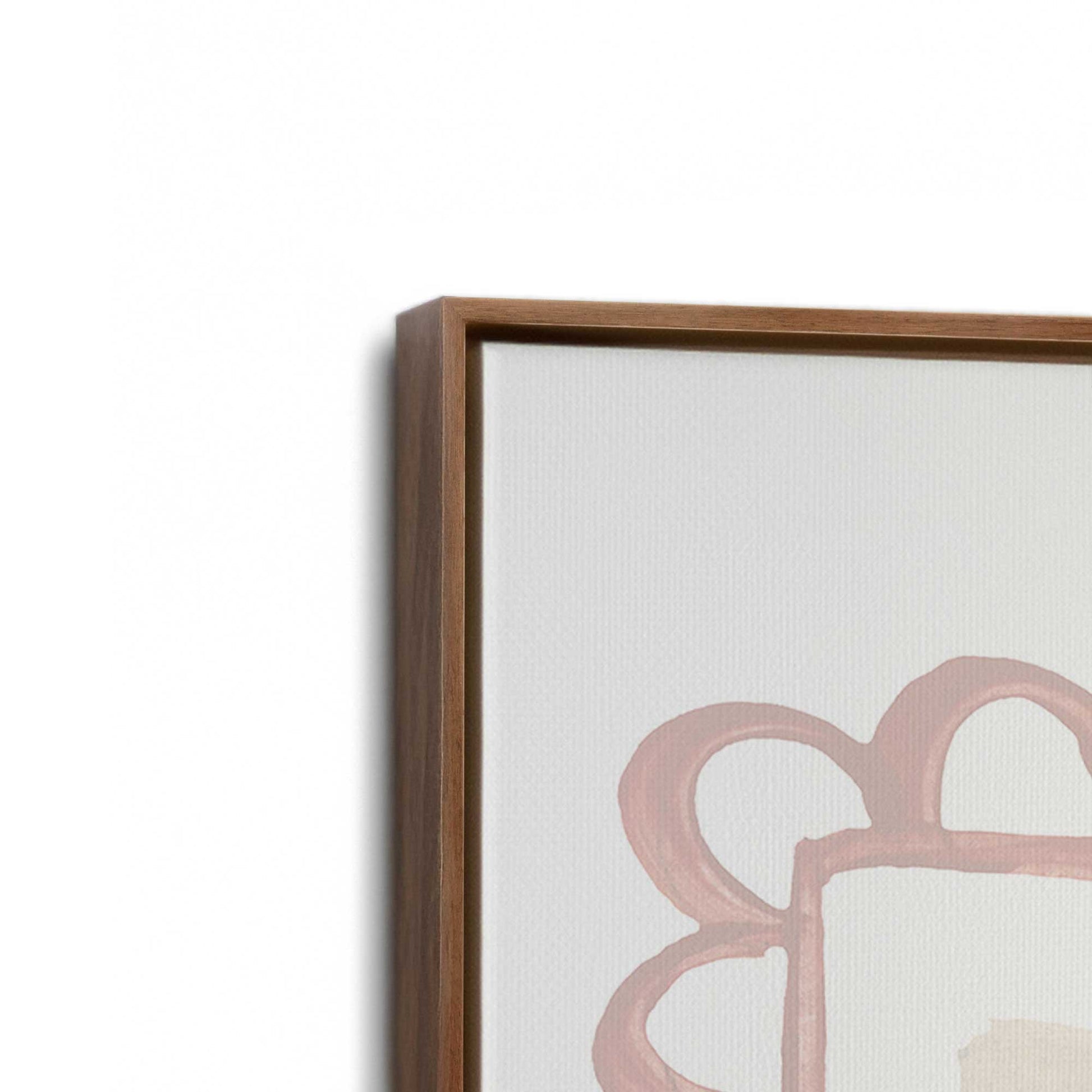[Color:Walnut], Picture of art in a Walnut frame at an angle