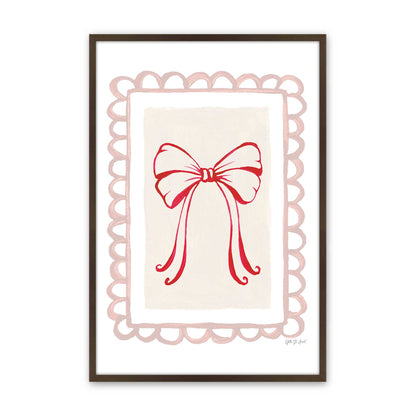 [Color:Brown], Picture of art in a Brown frame