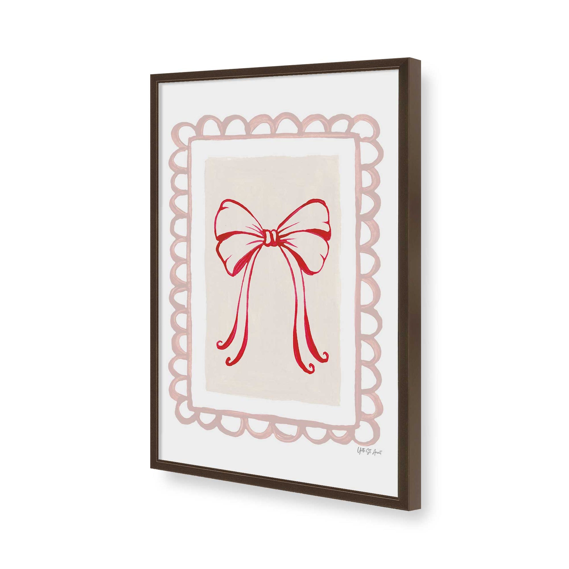 [Color:Belvinder Brown], Picture of art in a Belvinder Brown frame of the corner