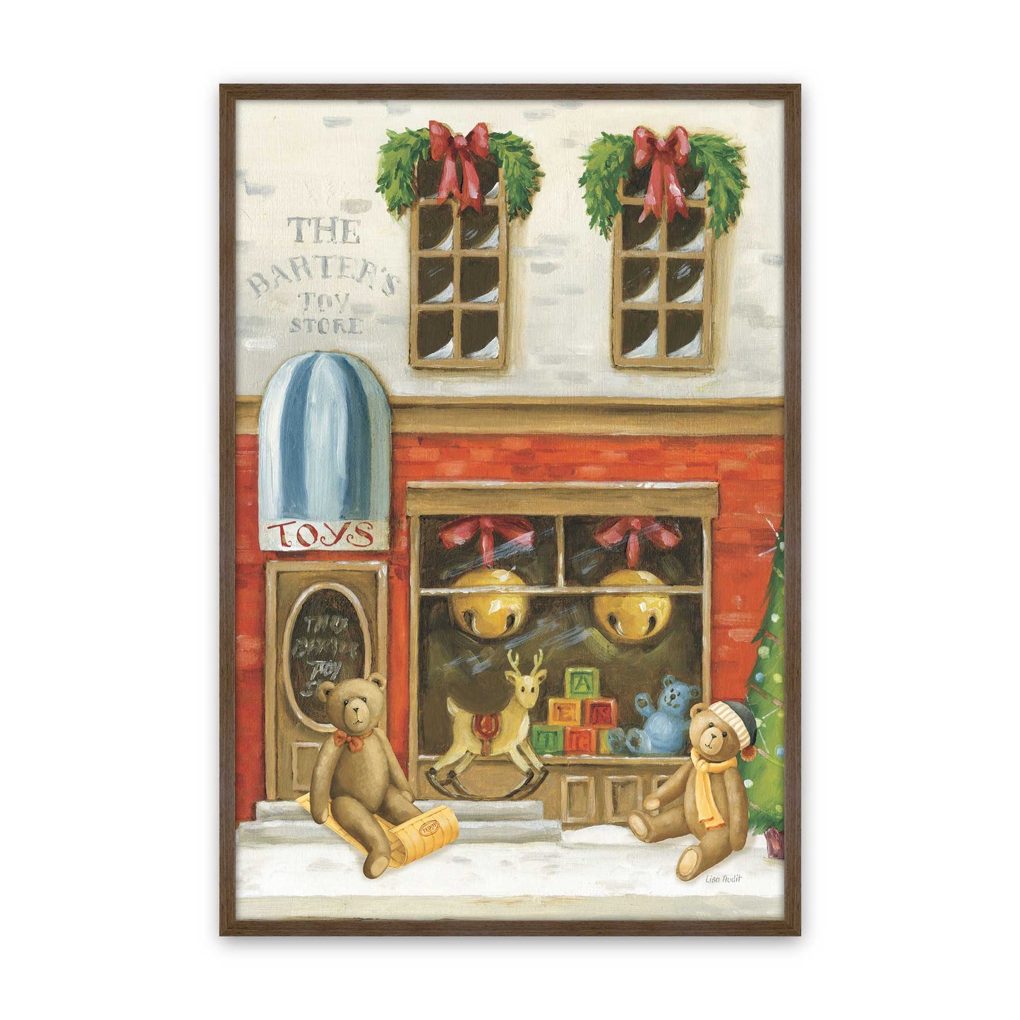 [Color:Walnut], Picture of art in a Walnut frame