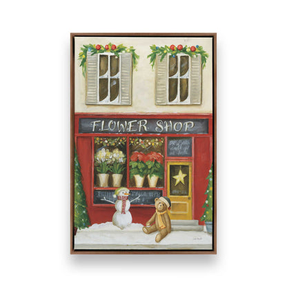 Sweet Street Holiday, Set of 4 Canvas Prints
