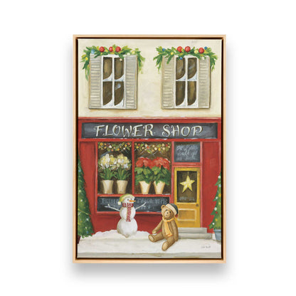 Sweet Street Holiday, Set of 4 Canvas Prints