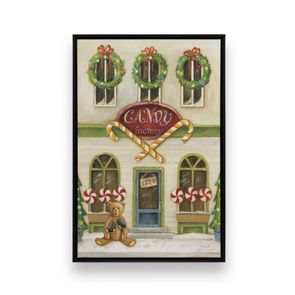 Sweet Street Holiday, Set of 4 Canvas Prints