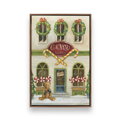 Sweet Street Holiday, Set of 4 Canvas Prints