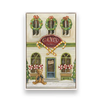Sweet Street Holiday, Set of 4 Canvas Prints