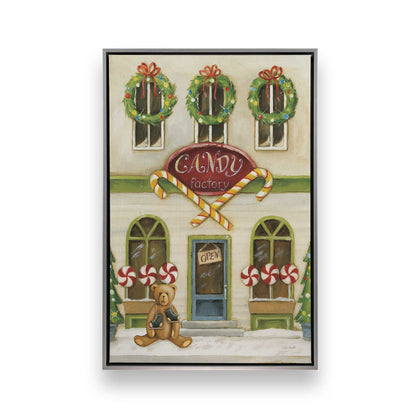 Sweet Street Holiday, Set of 4 Canvas Prints