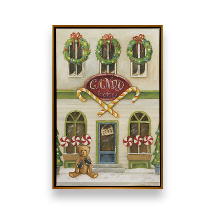 Sweet Street Holiday, Set of 4 Canvas Prints