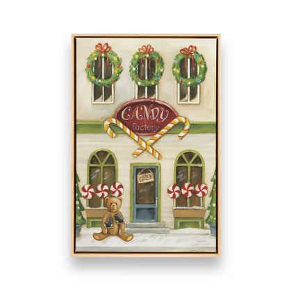 Sweet Street Holiday, Set of 4 Canvas Prints