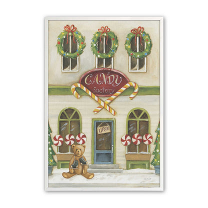 Sweet Street Holiday, Set of 4, Paper Art Prints