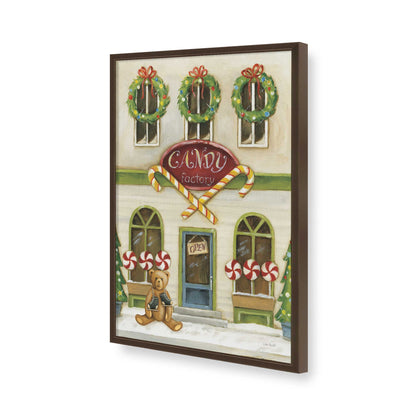 [Color:Brown], Picture of art in a Brown frame of the corner