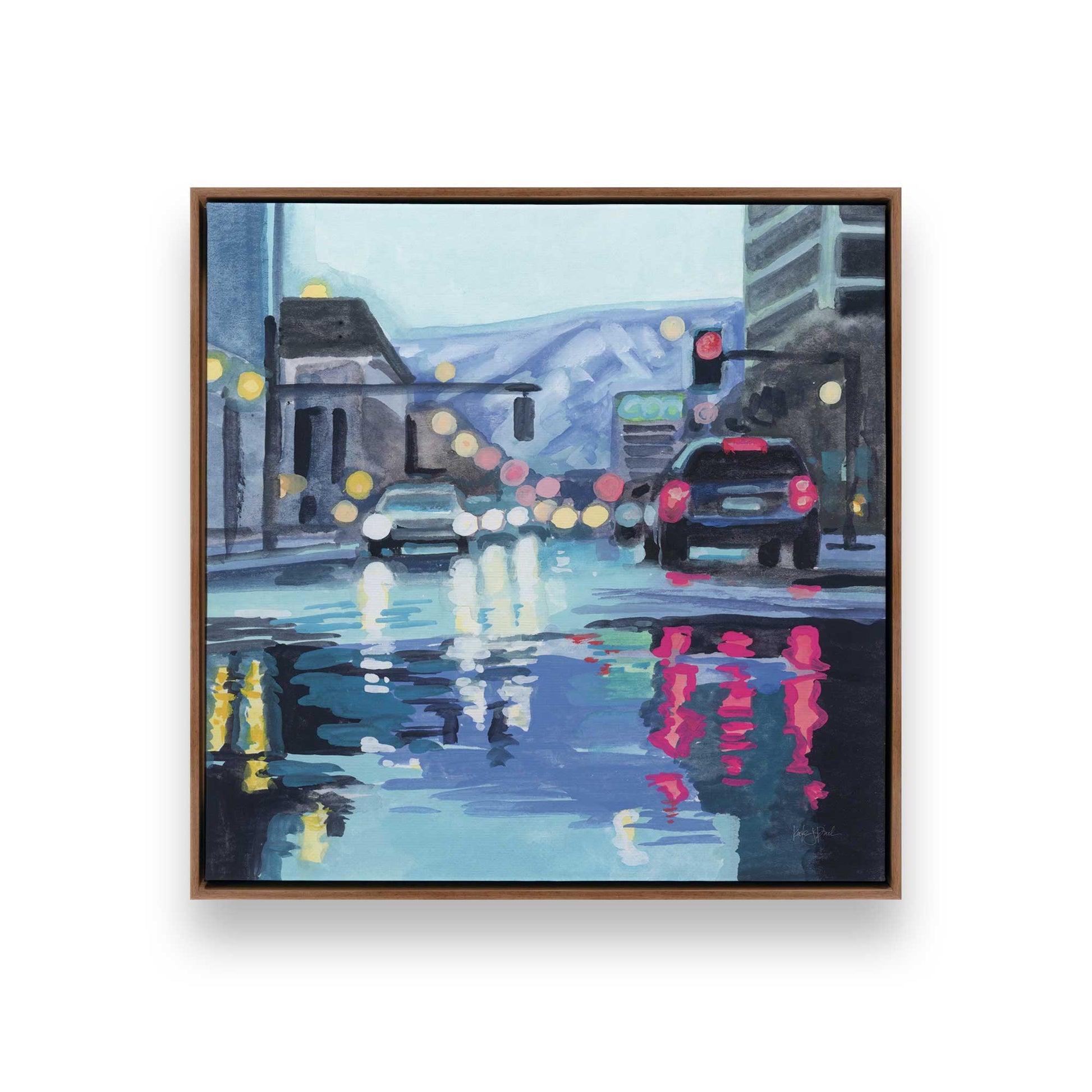 [Color:Walnut], Picture of art in a Walnut frame