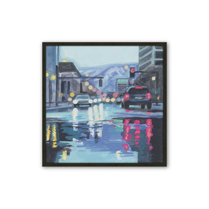 [Color:Satin Black], Picture of art in a Satin Black frame