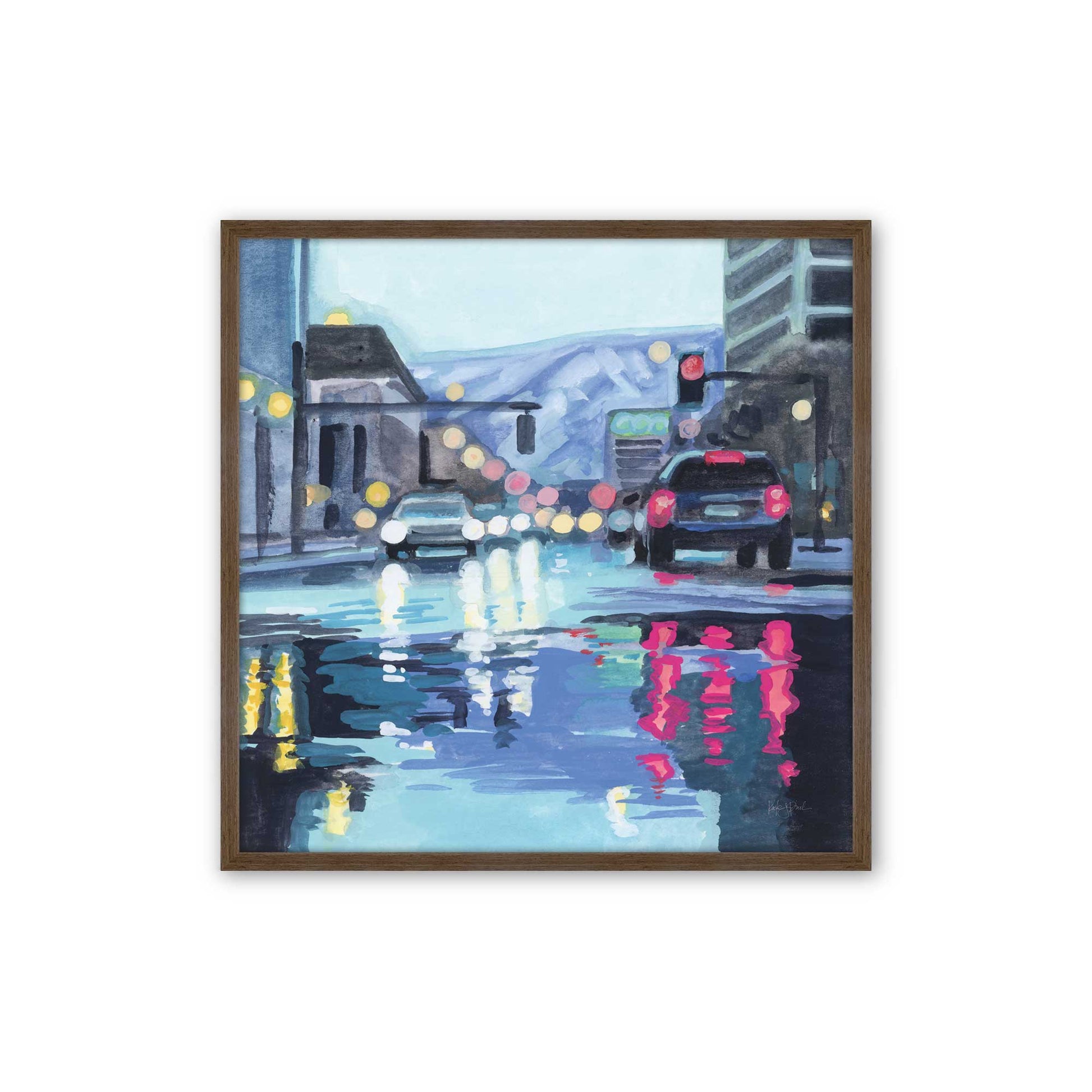 [Color:Walnut], Picture of art in a Walnut frame