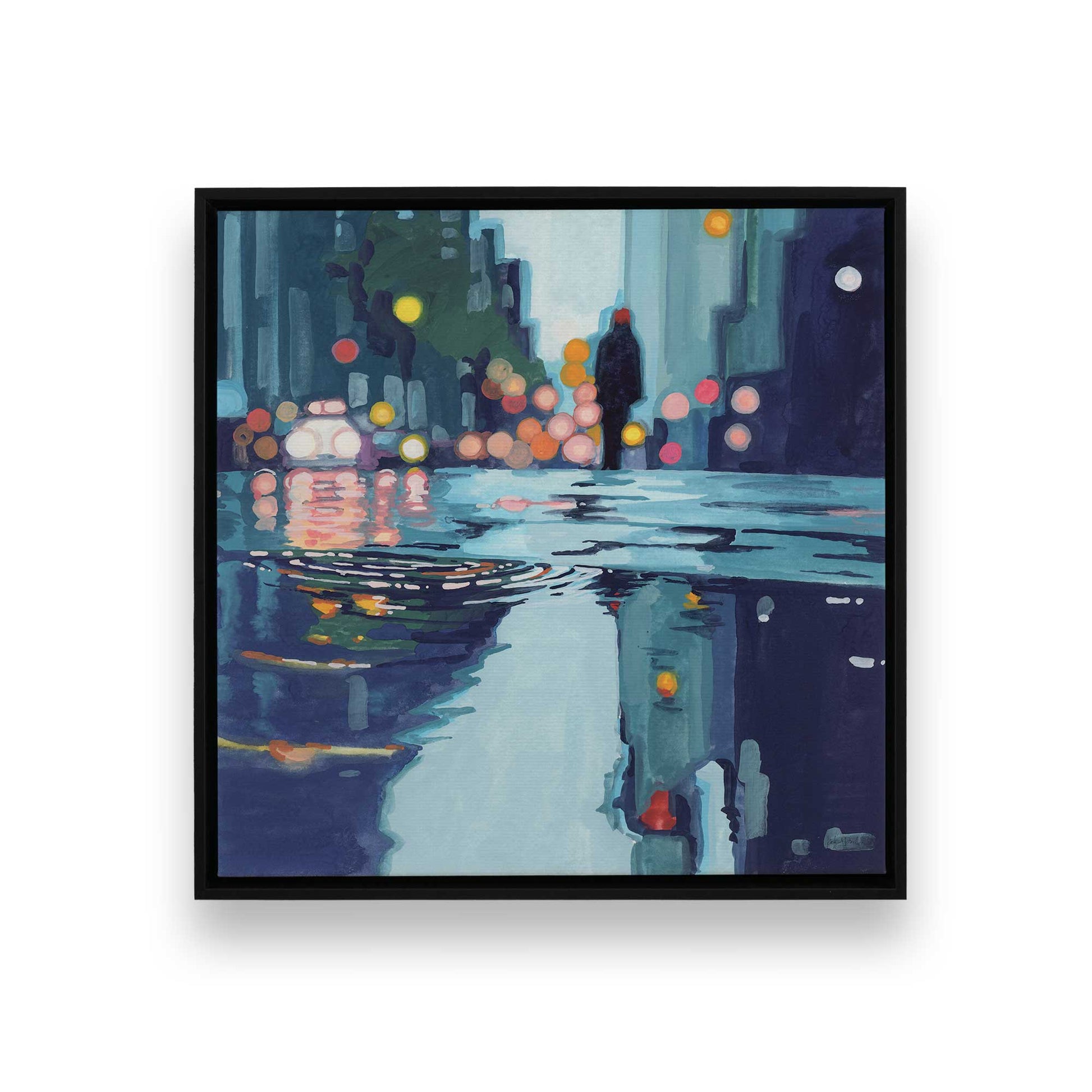 [Color:Satin Black], Picture of art in a Satin Black frame