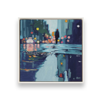 [Color:Opaque White], Picture of art in a White frame
