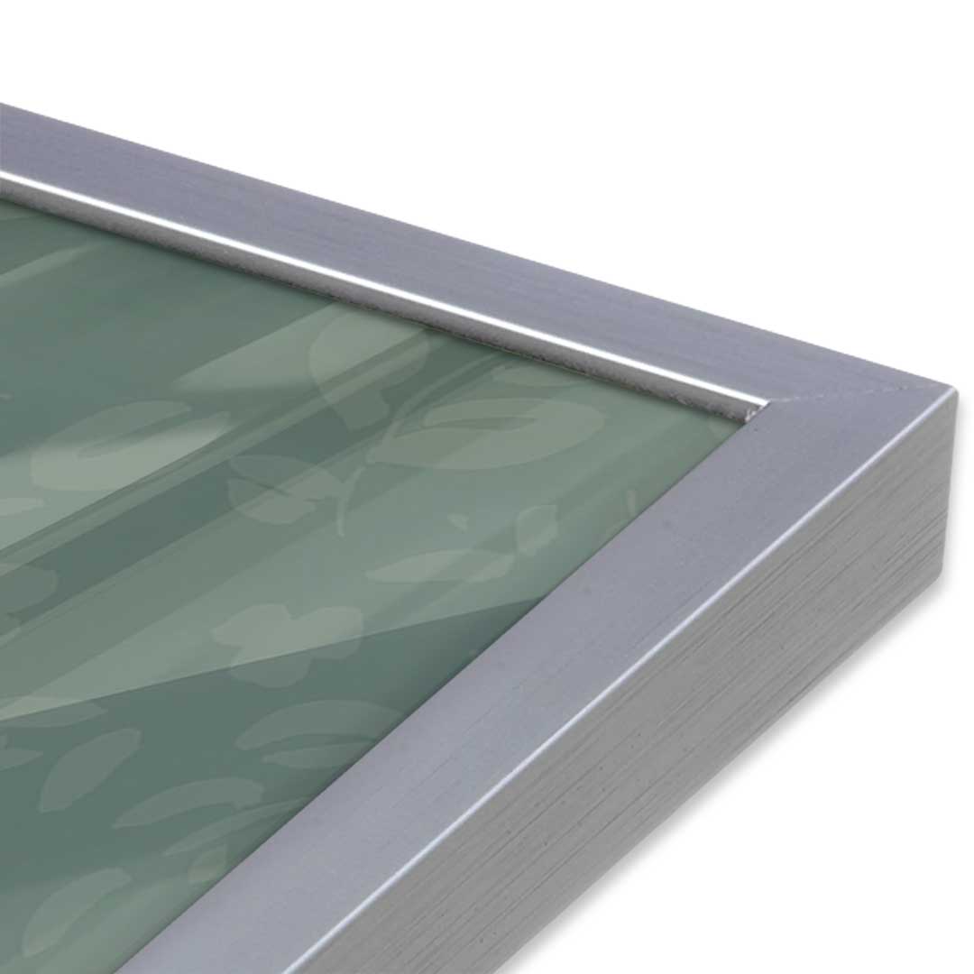 [Color:Polished Chrome], Picture of art in a Polished Chrome frame at an angle